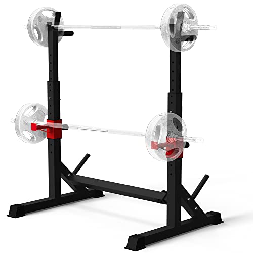 Huamyth Squat Rack, Barbell Rack, Bench Press Rack For Home Gym, Multi-Function Strength Training, Adjustable Weight Rack 550Lbs #TOP2