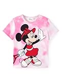 Disney Minnie Mouse Shirt Toddler Girls Athletic Graphic T-Shirts UV UPF Sun Protection Short-Sleeve Tees Sports Quick Dry Tops Kids Clothes 3-4T