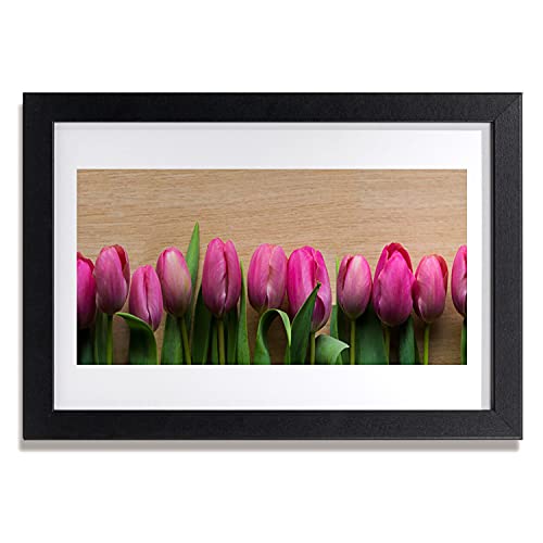 Affiche encadrée 30x20 cm Tulup avec cadre en MDF noir pour salon et chambre