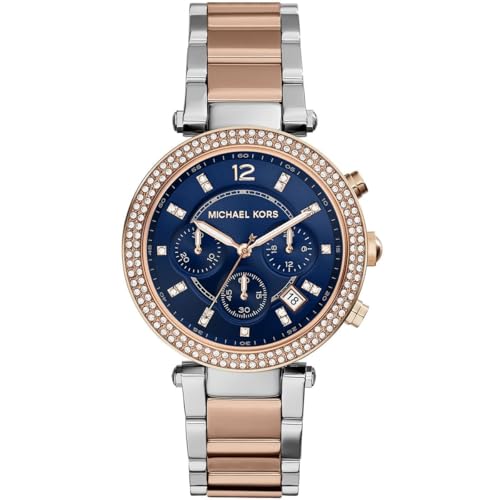 Image of Michael Kors Parker Blue Dial Steel Women's Watch MK6141
