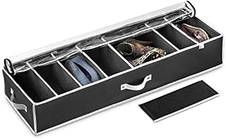 Under Bed Shoe Storage Organizer (8 Pairs) Under Bed Storage for Shoes, Customizable