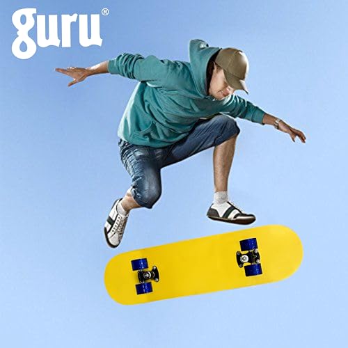 Image of GURU Skateboard, Wooden Non-Slip Skateboard for Kids, Adult, Casterboard /Skate Board /Hoverboard /Longboard for Beginners, Learners, Training Purpose for All Age Group