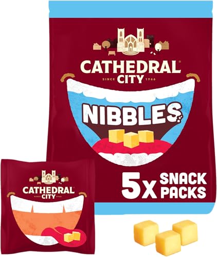 Cathedral City Nibbles Kids Snack Mild Lighter Cheese 5 x 16 g