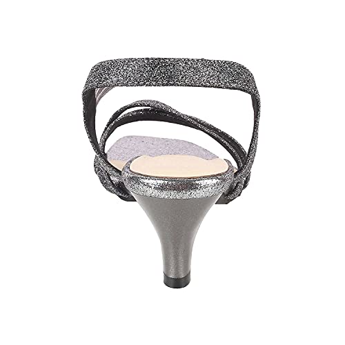 Image of Metro Women's Gold Glitter Party Fashion Heel Sandals