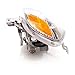 HEADLIGHTSDEPOT Chrome Housing Halogen Headlights Compatible With Toyota Corolla 2005-2008 CE/LE Model Includes Left Driver and Right Passenger Side Headlamps