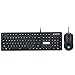 QFERW Teclado Teclado Kit de Mouse con Cable Steampunk Vintage Gaming con...