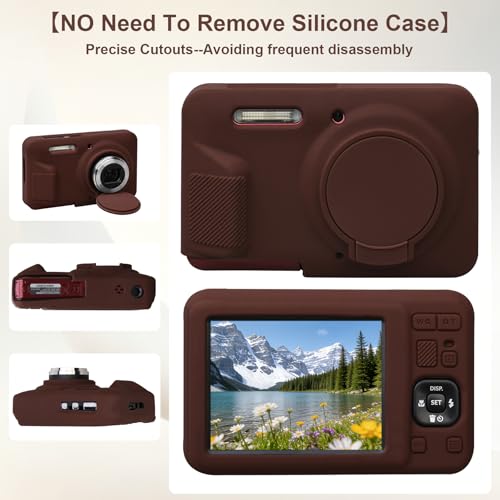 Estuche rígido y funda de silicona para cámara Kodak PIXPRO FZ55 miniatura 4