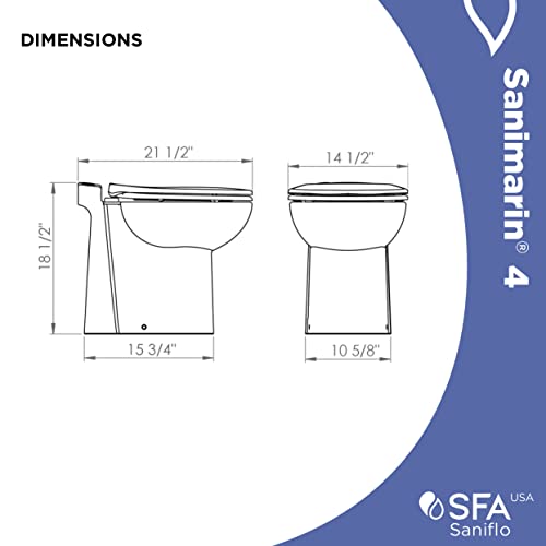 Saniflo 070 Sn4 Sanimarin Electric Marine Macerating Toilet thumb #4