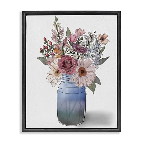 Farmer's Market Vase Floral, 25 x 31 Inch Canvas in Floater Frame