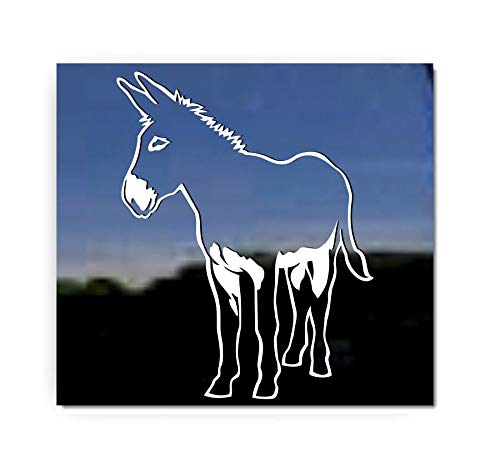 Donkey Horse Trailer Vinyl Window Decal Sticker