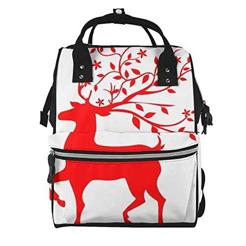 Sac à langer imprimé élan rouge pour partager de doux moments ensemble