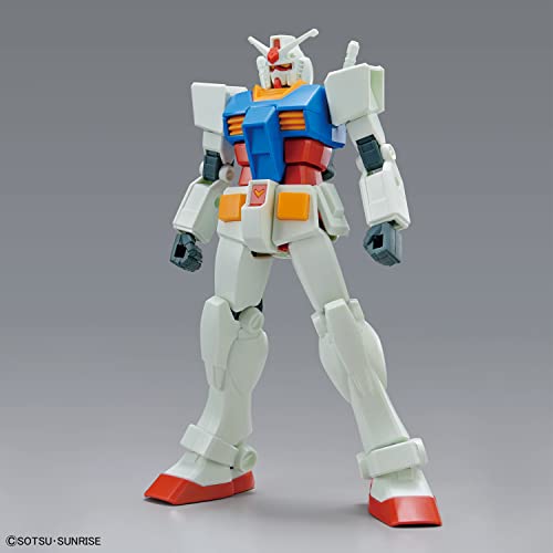 Bandai Hobby - Mobile Suit Gundam - 1/144 RX-78-2 Gundam (Full Weapons Set), Bandai Spirits Entry Grade Model Kit