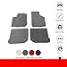 Floor Mat Compatible with 1999-2005 Volkswagen GLI Golf Jetta Mk4, Front & Rear Gray/Grey 4PC Nylon Car Floor Carpets Carpet Liner by IKON MOTORSPORTS, 2000 2001 2002 2003 2004