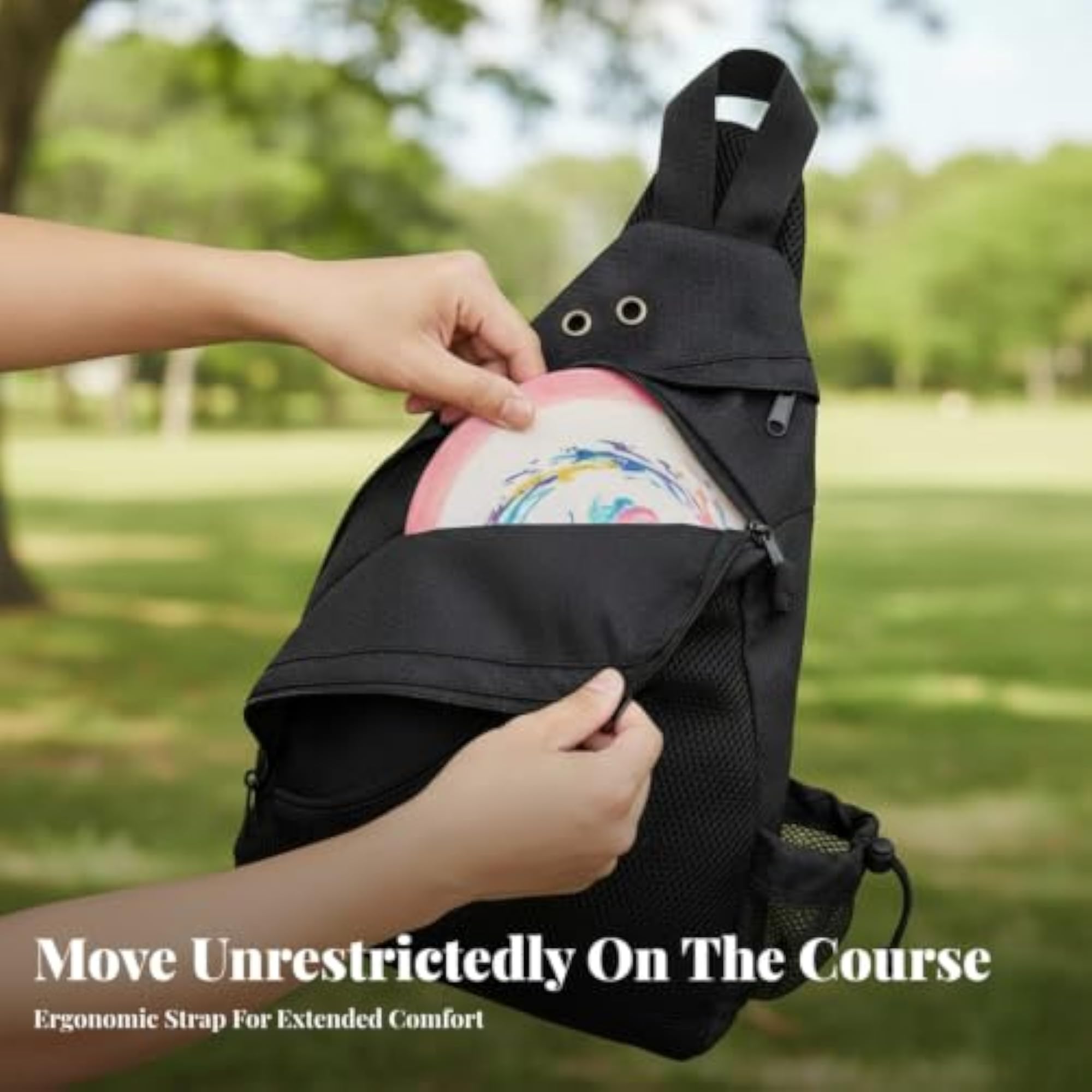 Lightweight Space-Saving Disc Golf Sling Bag