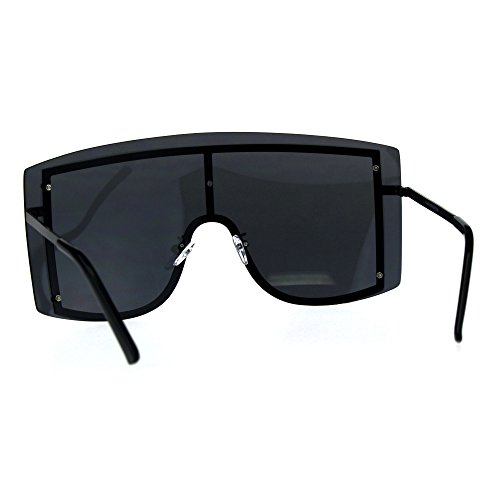 Extra Oversized Shield Robotic Futuristic Gradient Lens Sunglasses4