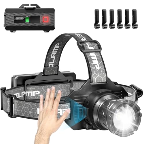Lampe frontale rechargeable 3000 lumens étanche 9 modes