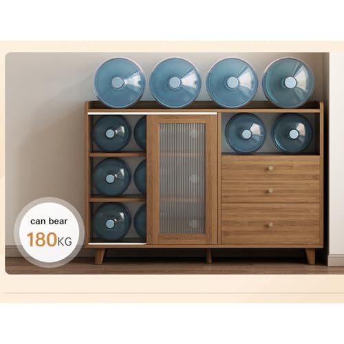 Modern Wooden Storage Kitchen Cabinet with Shelves for Living Room & Kitchen