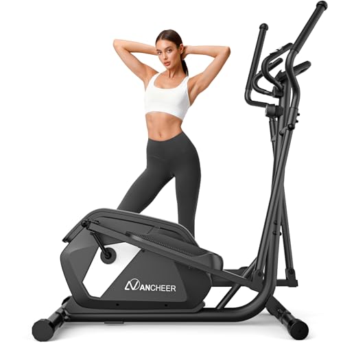 Elliptical Exercise Machine,ANCHEER Elliptical Machine for Home with Ultra-Smooth Magnetic Drive,14 Levels Resistance Elliptical Trainer,15