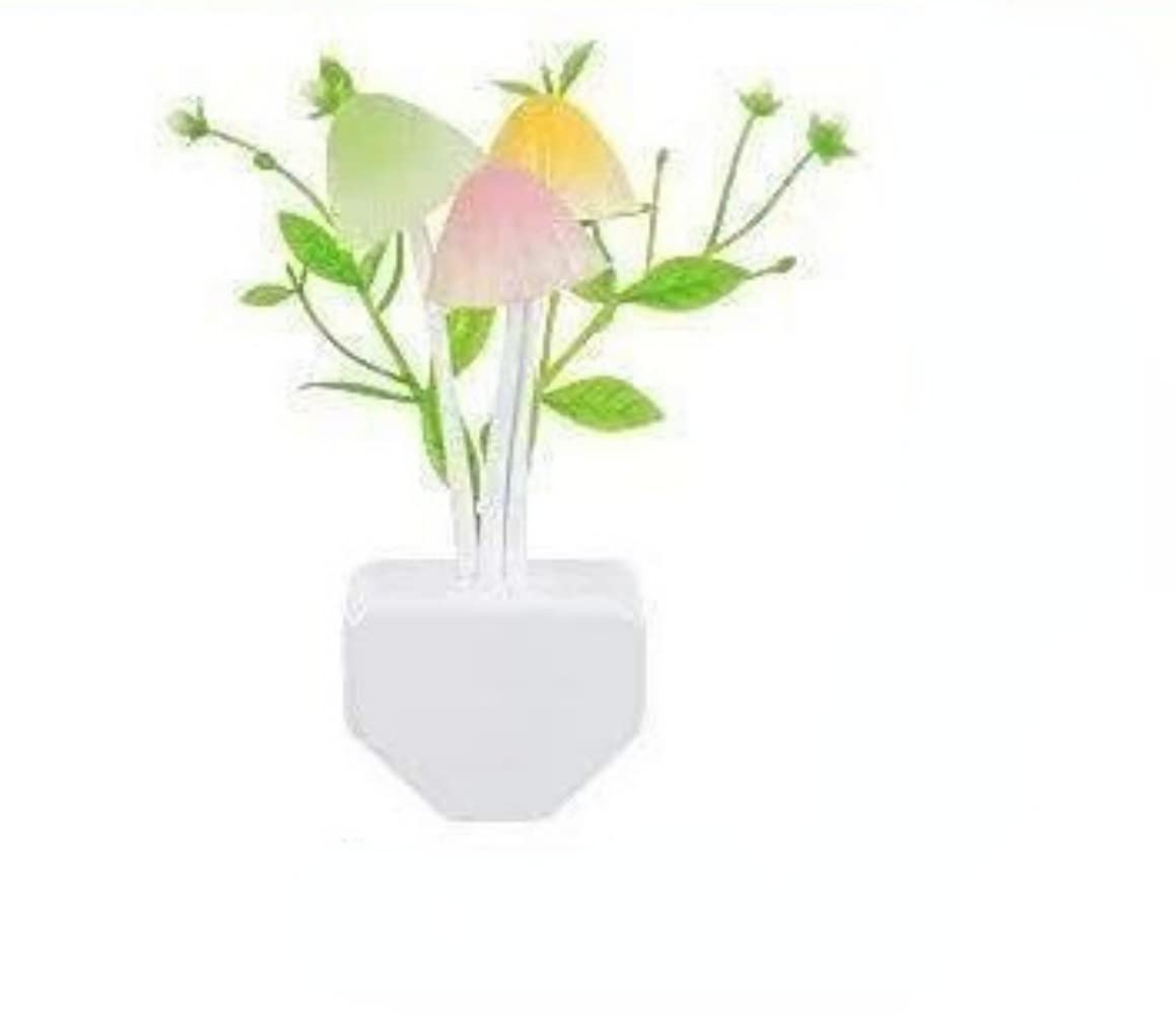 Anso Grass Night Light Light Sensor 3 Led Mushroom Lamp Night Lamp Baby Bulbs Home Bedsides (Grass)