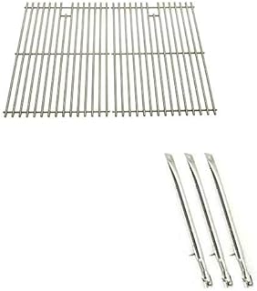 Repair Kit for BHG GSF2818KL, BroilChef, BBQTEK GSF2818K, GSF2818KL, GSF2818KS, GSF2818KM Gas Grill Includes 3 Stainless Steel Burners and Stainless Steel Cooking Grates