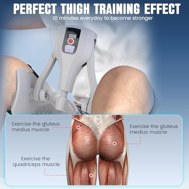 Inspack Thigh Master Workout Equipment, Women/Men Kegel Exercise Pelvic Floor Muscle Strengthening Repair Device, Hip Abductor Pilates Machine, Inner Thigh/Butt/Leg Slimmer Excerciser Devices/Trainer