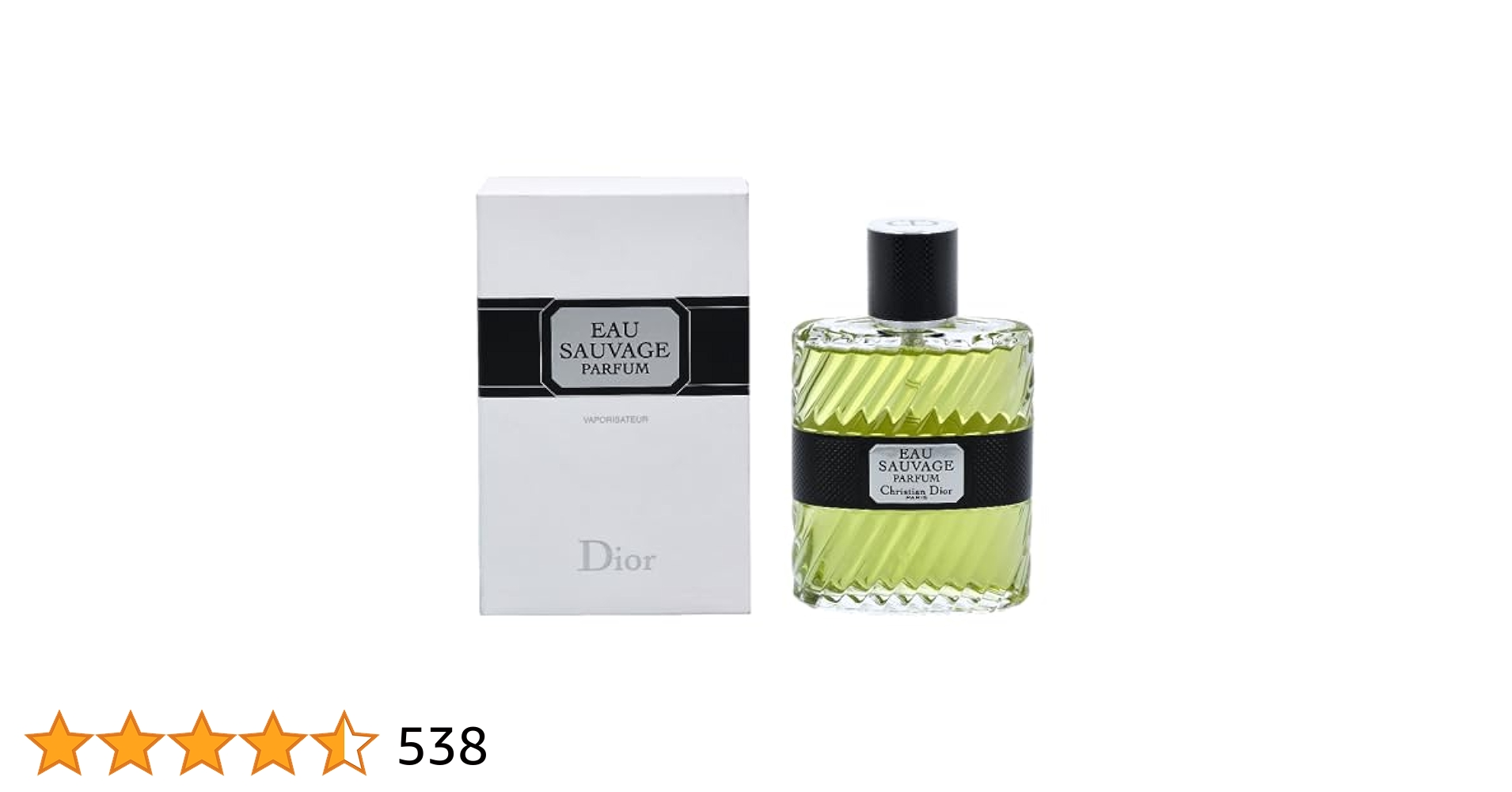 Christian Dior Sauvage Parfum for Men, Natural Spray, 3.4
