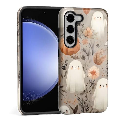 TAMEFOX Case for Samsung Galaxy S23 FE,Anti Drop Scratch Protective Phone Cover Case for Women Girl-Cute Ghostp Pumpkin - image 1