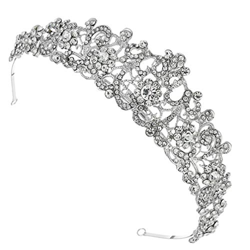 SOIMISS Casamento Coroa de Noiva Tiara Barroco Do Vintage Cristal Strass Coroa Tiara Cabelo Headpiec
