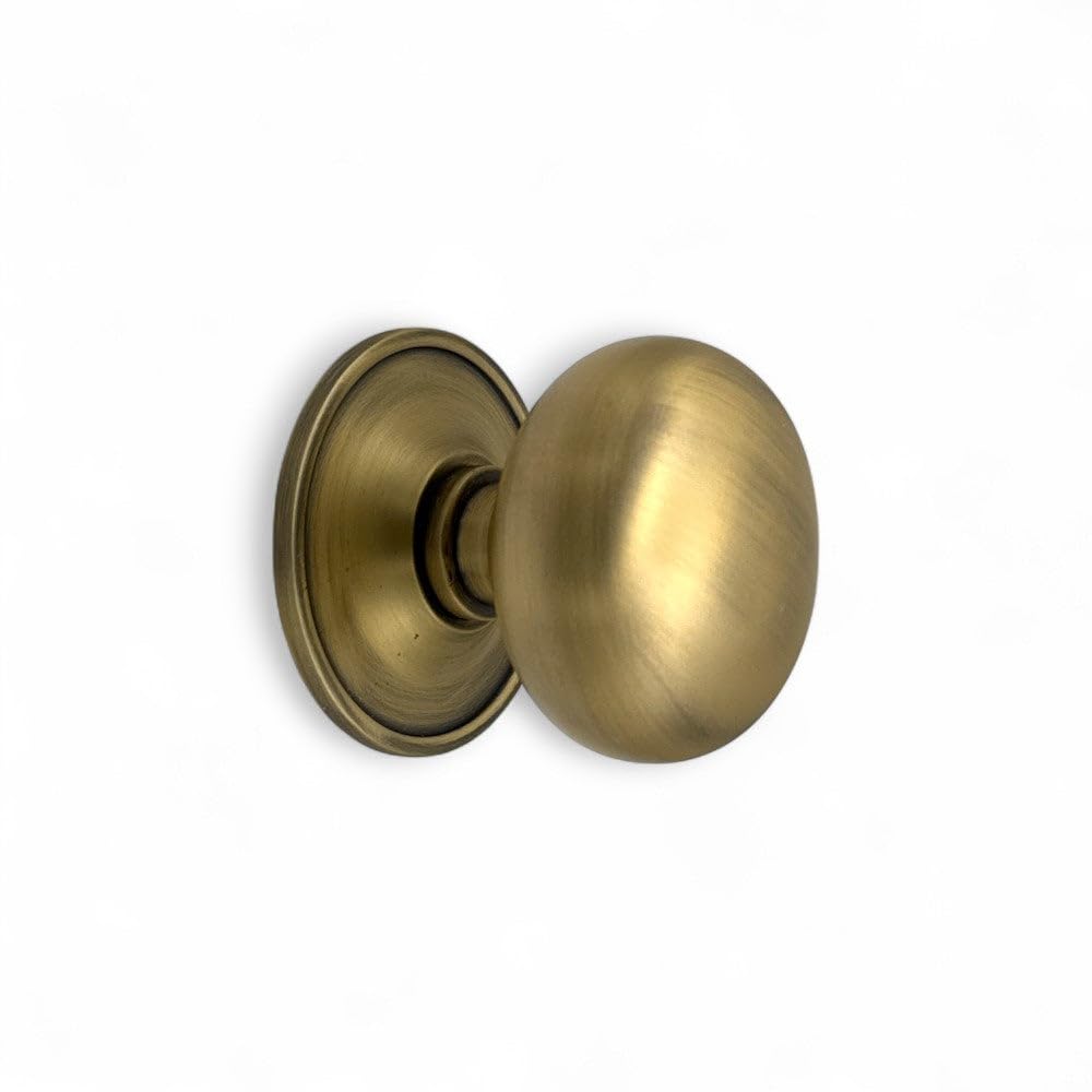 Ab Hardware Matt Antique Brass Plain Cottage Centre Door Knob 70Mm Solid Brass Decorative Pull