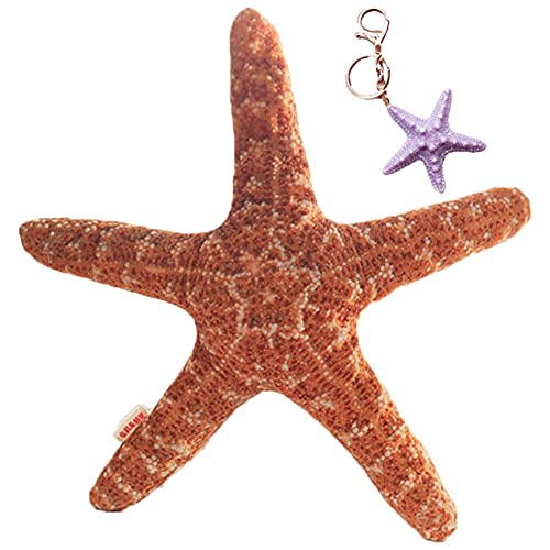 JIANEEXSQ Cute Beach Starfish Shaped Throw Pillows Plush Cushion Nap Pillow Home Decorative Accent Cotton Sofa Bed Chair Seat Cushion
