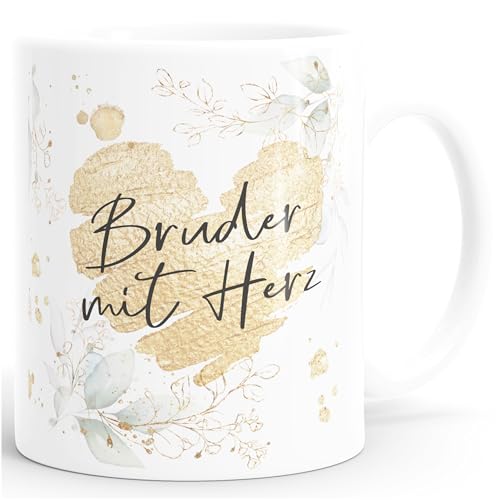 SpecialMe® Kaffee-Tasse [Wunschtext] mit Herz - soziale Berufe, Familie, Freunde kleines Dankeschön Geschenk Danke sagen Weiss Keramik-Tasse – Ansicht 1