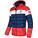 Produktbild Nebulus Herren Jacke MIXUP, warme Outdoorjacke, praktische & vielseitige Übergangs- & Winterjacke, blau-rot - L