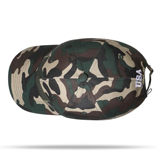 Image of American Flag Hat, Adjustable Fit USA Baseball Cap for Men Women, Dad Hats, Outdoor Ball Caps for Casual Wear