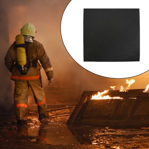 Milageto Fireproof Welding Blanket, Protective, Flame Retardant Fabric, Heat Resistant Pad 1mx1m