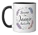 Woman Because I'm Jamie That's Why Name Ceramic Mug, Black/White