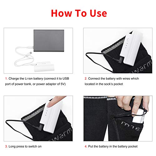 DR. Calze riscaldabili da uomo a batteria