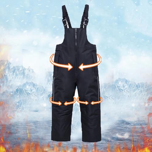 Toddler Boys Girls Snowboard Ski Pants with Detachable Suspenders Snow Pants Winter Warm Snow Ski Bib Overalls3
