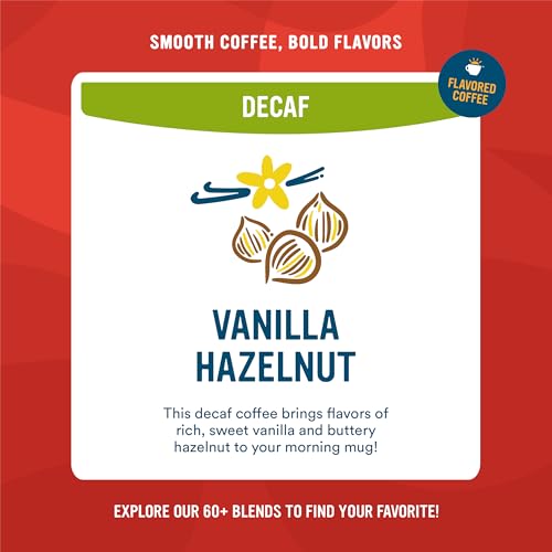 Image of Cameron's Coffee Roasted Whole Bean Coffee, Flavored, Decaf Vanilla Hazelnut, 4 Pound