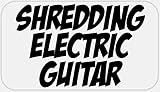 Shredding Electric Guitar - 25 Stickers Pack 2.25 x 1.25 inches - Musician