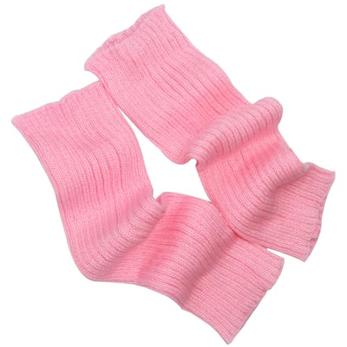 Image of FZBNSRKO Women Girls 80s Knit Leg Warmers Ribbed Long Leg Warmers for Party Sports Accessories
