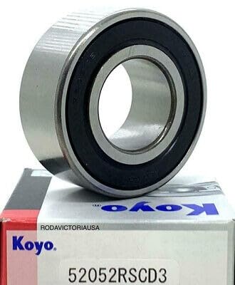KOYO Japan 5205 2Rs C3 Angular Contact Ball Bearing, Rubber Sealed 25X52X20.6 mm