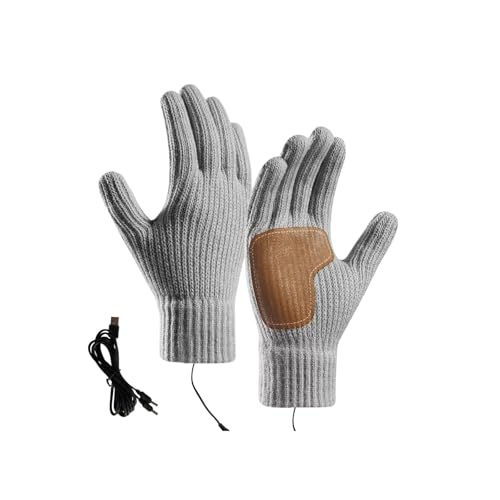 Guantes térmicos eléctricos con alimentación USB, transpirables, cálidos, para protección contra el clima frío, con diseño de pantalla táctil