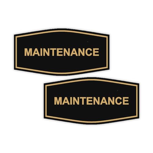 Panneaux de décoration murale Fancy Maintenance noir doré lot de 2 objets design maison