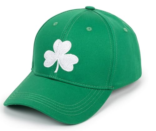Image of Shamrock-Green Baseball-Cap for Men-Women - St Patrick's Outdoor Sun Hat Breathable Sports Golf Peaked Hat