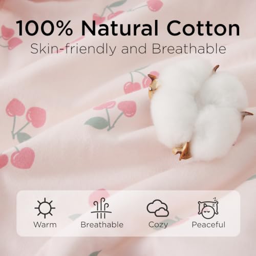 Image of Duomiaomiao 3.5 TOG Baby Sleep Sack 100% Cotton Winter Long Sleeve Baby Wearable Blanket, Super Warm Quilted Comfy Toddler Sleeping Sack