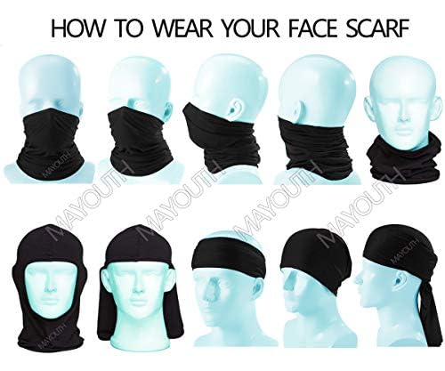 Image of Balaclava Sun /uv face mask UPF 50+ ski mask Neck Gaiter face Scarf Outdoor Sports 3pack