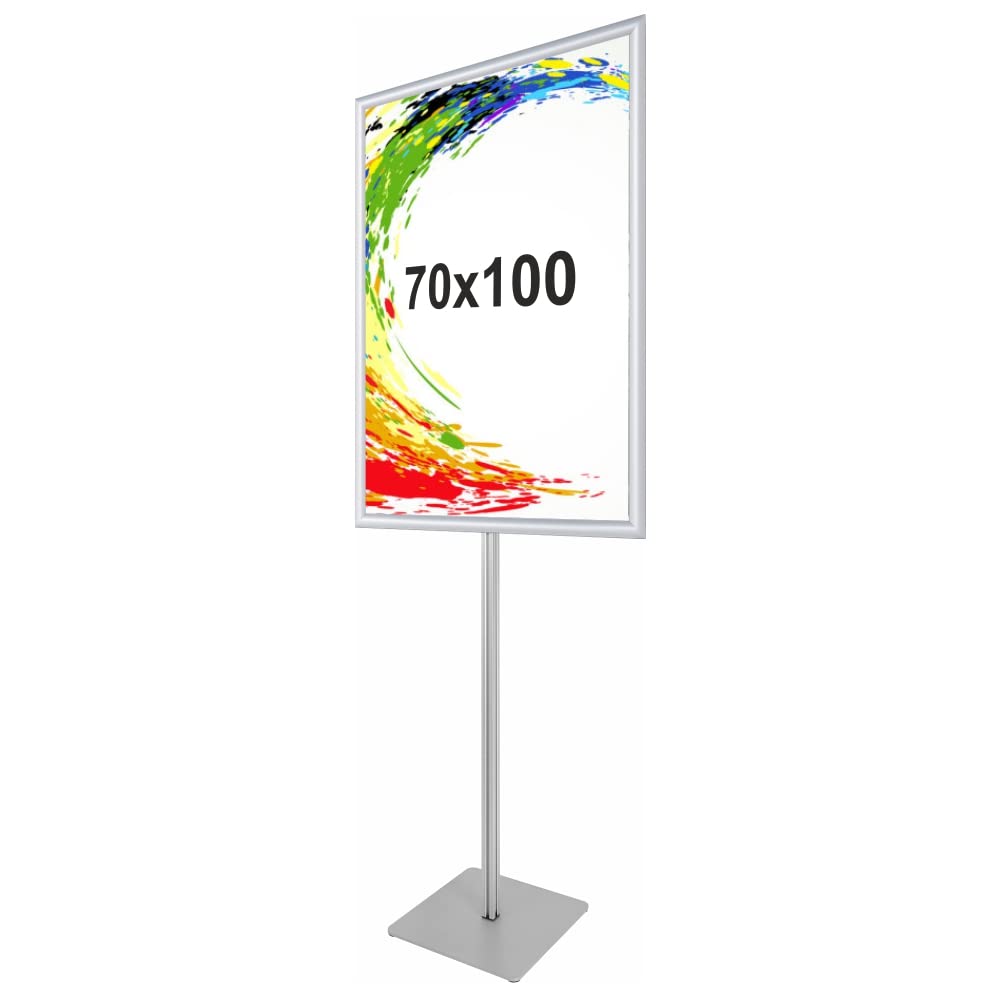 Espositore con cornice a scatto per poster 70×100 monofacciale angolo vivo