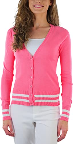 Image of ToBeInStyle Women's Long Sleeve Button Down V-Neck Cardigan