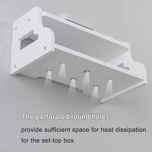 Boîte de rangement pour routeur Wi-Fi cachant câbles et box TV