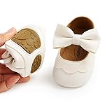 LAFEGEN Baby Girls Mary Jane Flats with Bownot Non Slip Soft Sole PU Leather Newborn Infant Toddler First Walker Cirb Dress Shoes - Image 3